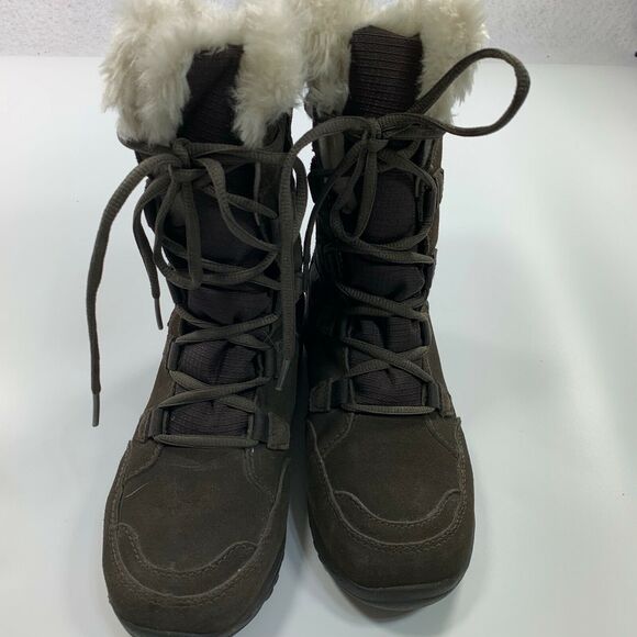 Columbia Womens snow Boots Suede Insulated Winter Sz 5.5 - Picture 7 of 10